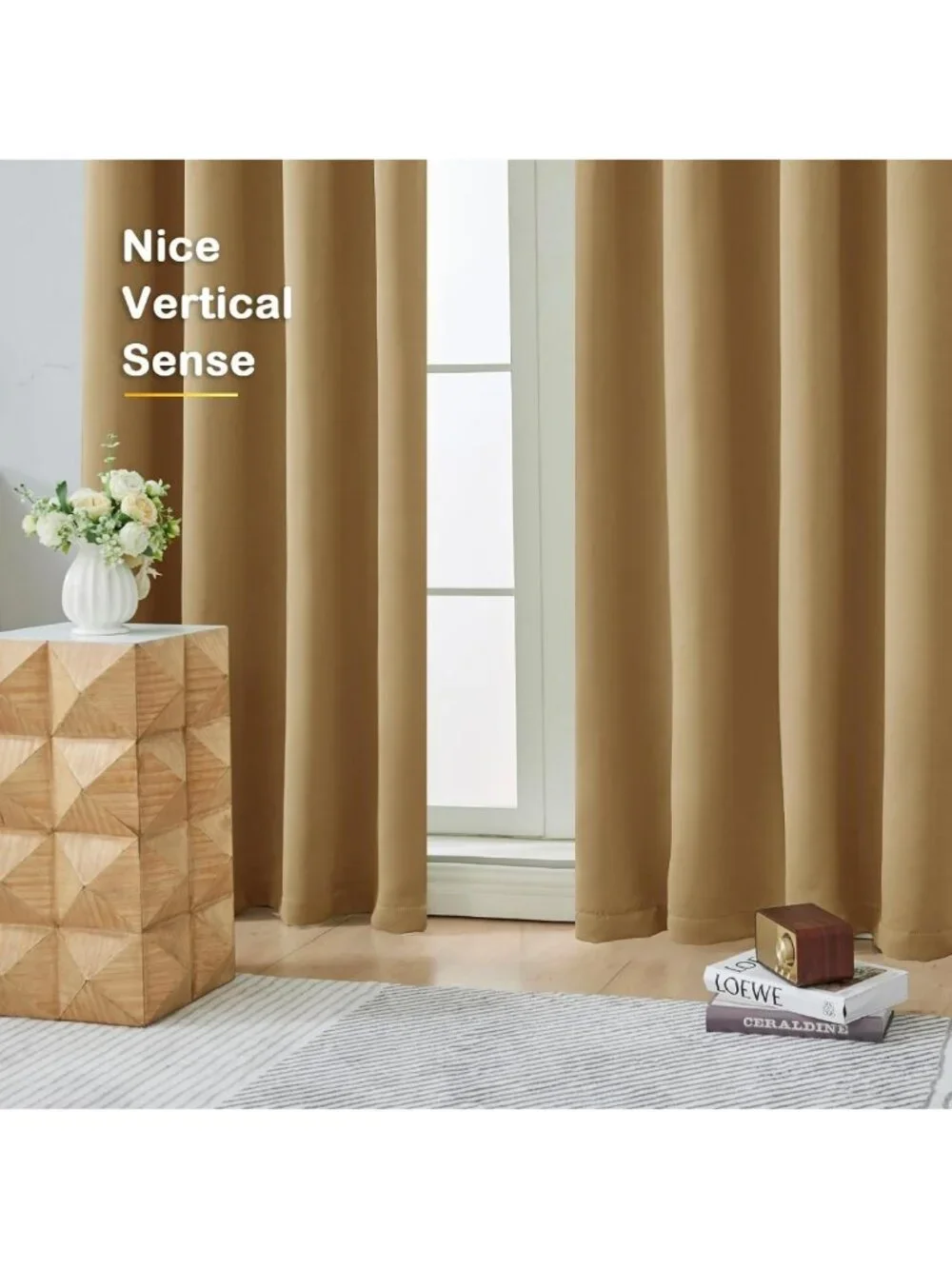 Elegant Gold Blackout Curtains Set - 84